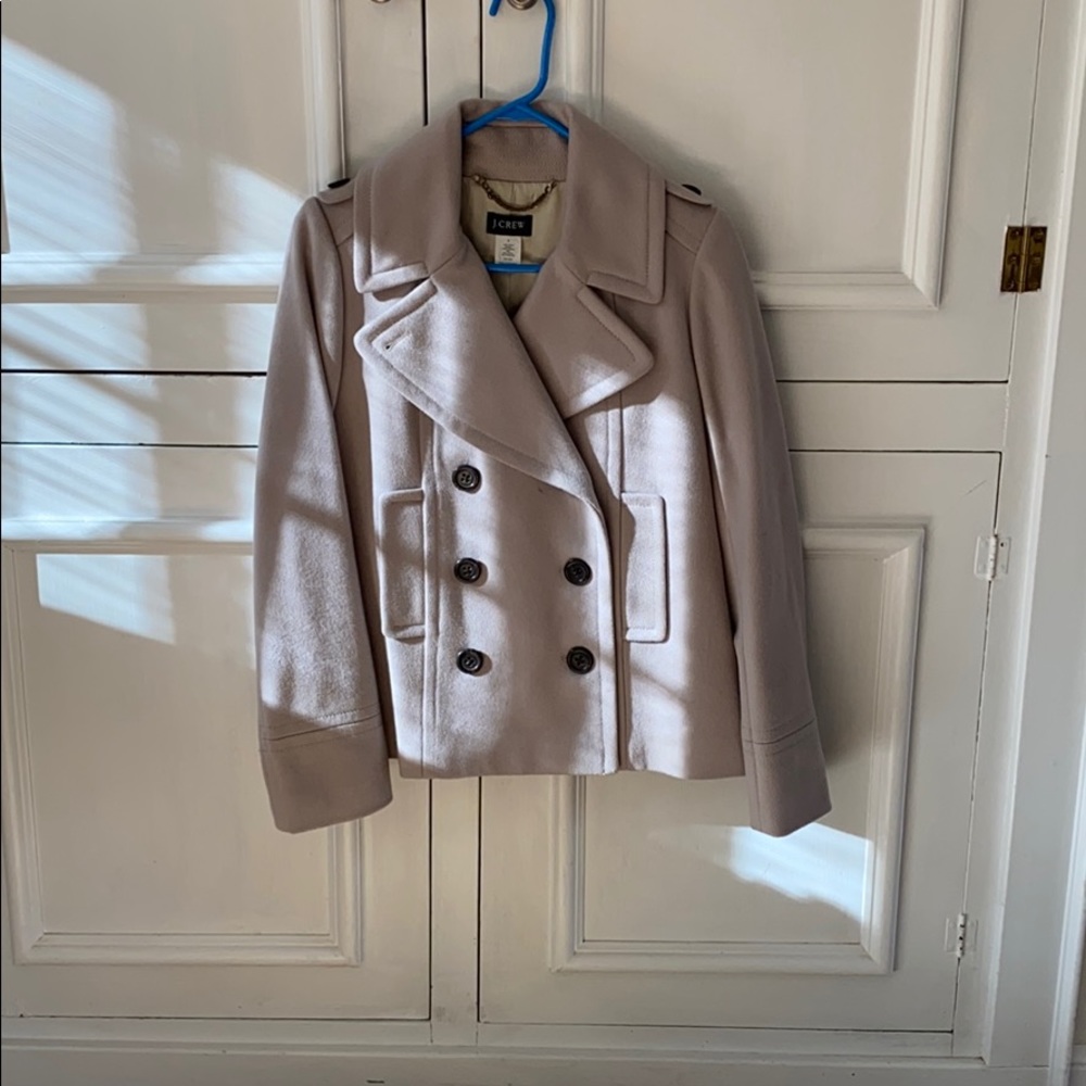 J Crew Beige Pea coat